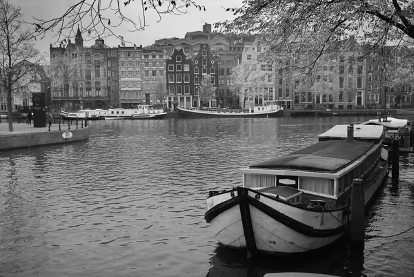 Barcos Lanchas Utrecht Países Bajos — Fotografia de Stock