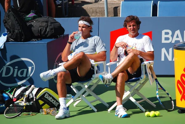 Montreal August Raphael Nadal Träningsdomstolen Montreal Rogers Cup Den Augusti — Stockfoto