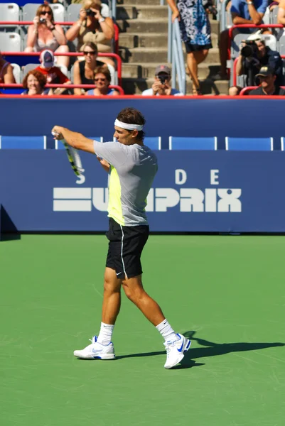 Montreal Augusti Raphael Nadal Utbildning Domstolen Montreal Rogers Cup Den — Stockfoto