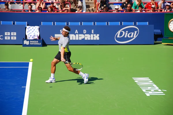 Montreal Agosto Raphael Nadal Sul Campo Allenamento Alla Montreal Rogers — Foto Stock