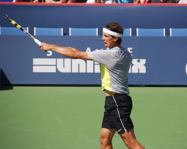 Montreal August Raphael Nadal Auf Dem Trainingsplatz Beim Montreal Rogers — Stockfoto