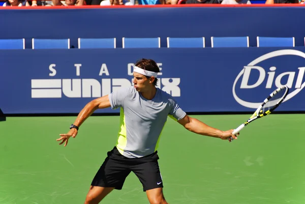 :Rafael Nadal auf dem Trainingsplatz — Stockfoto