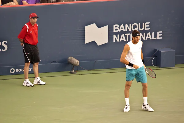 Montreal August Raphael Nadal Auf Dem Trainingsplatz Beim Montreal Rogers — Stockfoto