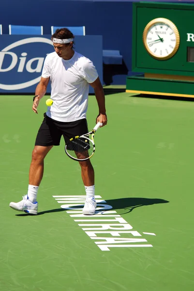 Raphael Nadal na szkolenie sąd — Zdjęcie stockowe