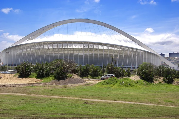 发自德班 2009年11月26日 位于南非德班的摩西 马比达体育场 它是2010年世界杯的主办体育场之一 — 图库照片