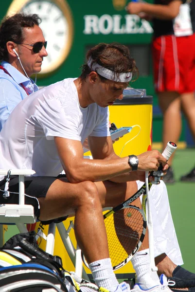 Montreal Agosto Raphael Nadal Sul Campo Allenamento Alla Montreal Rogers — Foto Stock