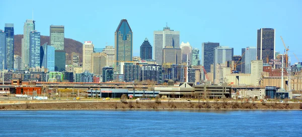 Montreal Canada 2021 Champlain Bridge Downtown Montreal Central Business District — Stock Photo, Image