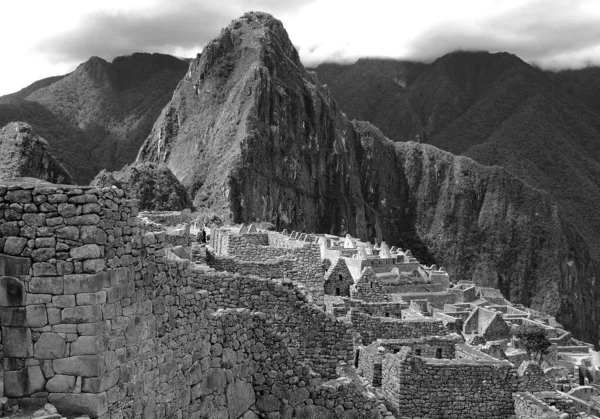 Machu Picchu Machu Pikchu Quechua Machu Viejo Viejo Pirámide Pikchu — Foto de Stock