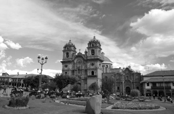 Cusco Peru Nov 2010 Iglesia Compana Jesús Iniciado Originalmente Siglo —  Fotos de Stock