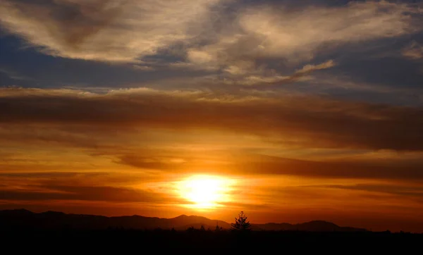 Coucher Soleil Sur Désert Péruvien Près Ariquipa Pérou — Photo