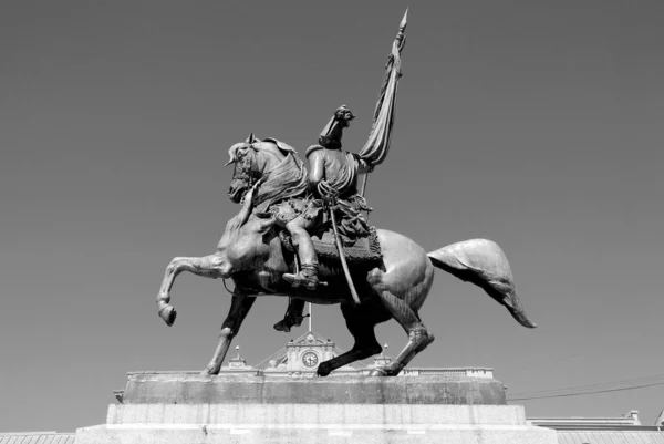 Памятник Генералу Бельграно Перед Каса Росада Розовый Дом Аргентине — стоковое фото