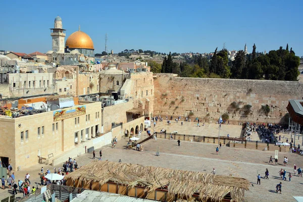 Jerusalem Israel Judío Hasidic Orar Muro Occidental Muro Los Lamentos — Foto de Stock