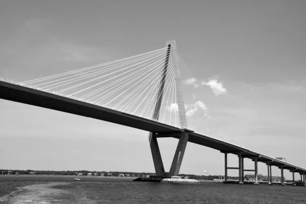 Charleston Usa Haziran 2916 Arthur Ravenel Köprüsü Güney Carolina Cooper — Stok fotoğraf