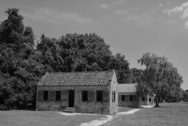 Charleston Caroline Sud Juin 2016 Cabanes Esclaves Boone Hall Plantation — Photo
