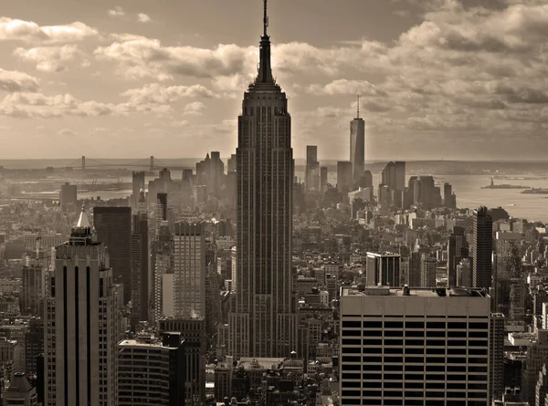 New York City Mai Empire State Building Été Haut Bâtiment — Photo