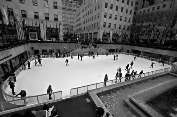 New York City United States America 2013 Die Eisbahn Rockefeller — Stockfoto