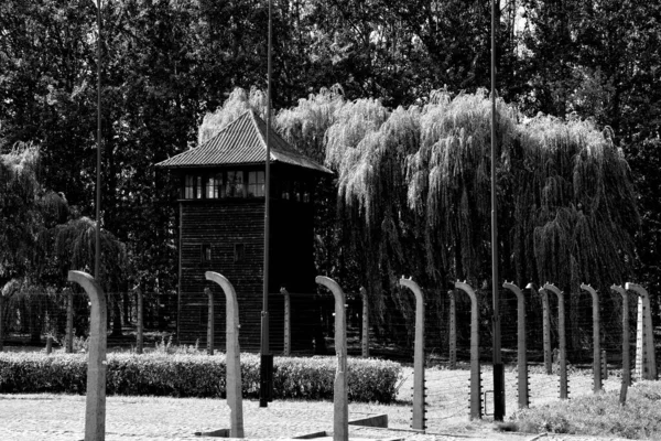 Auschwitz Birkenau Polska Auschwitz Mirador Był Siecią Niemieckich Nazistowskich Obozów — Zdjęcie stockowe
