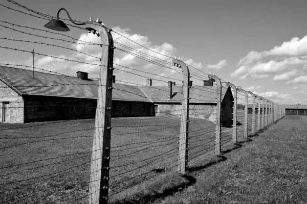 Auschwitz Birkenau Poland Auschwitz I集中营 Auschwitz Concentration Camp Mirador 是由德国纳粹集中营和波兰第三帝国建造和经营的灭绝集中营组成的网络 — 图库照片