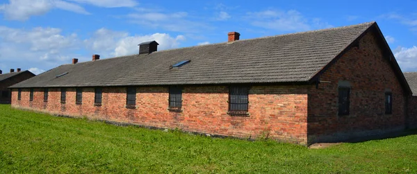 Auschwitz Birkenau Poland Los Cuarteles Del Campo Concentración Auschwitz Eran —  Fotos de Stock