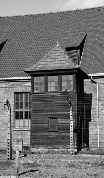Auschwitz Birkenau Poland Los Cuarteles Del Campo Concentración Auschwitz Eran —  Fotos de Stock