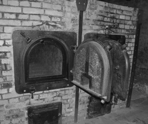 Auschwitz Birkenau Poland 集中营火葬场是由德国纳粹集中营和波兰第三帝国建造和经营的灭绝集中营组成的网络 — 图库照片