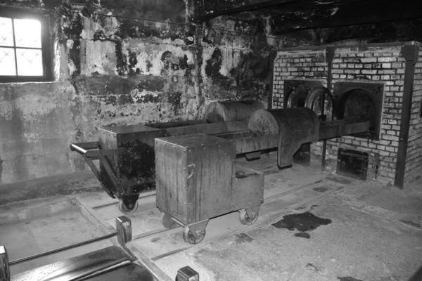 비카네아 폴리스 수용소 화장터 이탈리아어 Concentration Camp Crematorium 폴란드에 세우고 — 스톡 사진