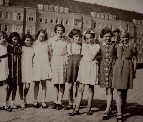 Retro Historische Foto Auschwitz Museum Polen — Stockfoto