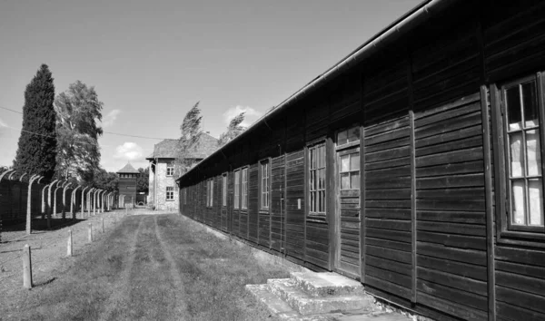 Auschwitz Birkenau Poland Auschwitz Quartel Campo Concentração Foi Uma Rede — Fotografia de Stock