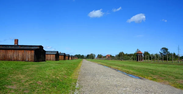 Auschwitz Birkenau Poland Cuartel Exterior Del Campo Concentración Nazi Auschwitz — Foto de Stock