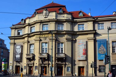 Polonya 'nın Krakow şehrindeki tarihi bina
