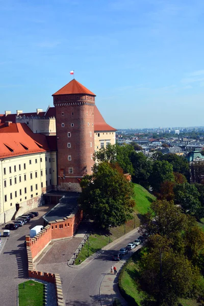 Krakow Polska Zamek Wawelu Jest Rezydencją Zamkową Zbudowany Rozkaz Króla — Zdjęcie stockowe