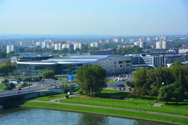 Krakow Poland 多功能的Ice克拉科夫会议中心是欧洲最吸引人的 设计精良的会议中心之一 — 图库照片