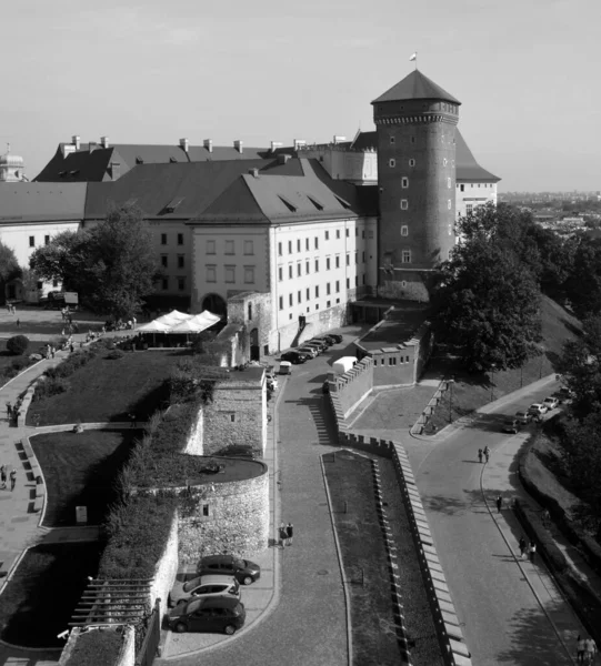 Krakow Poland Wawel Castle Tower Uma Residência Centro Cracóvia Polônia — Fotografia de Stock