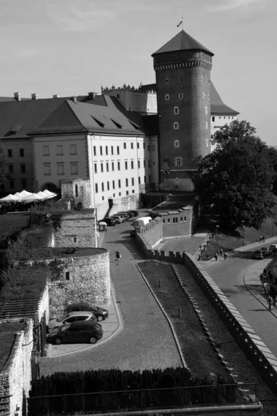 Krakau Polen Der Turm Der Burg Wawel Ist Eine Burg — Stockfoto