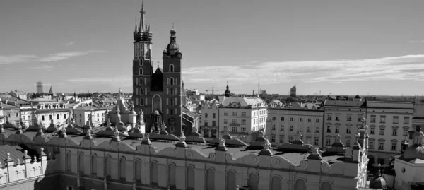 Krakow Polsko Hlavní Náměstí Trhu Starého Města Krakova Malé Polsko — Stock fotografie