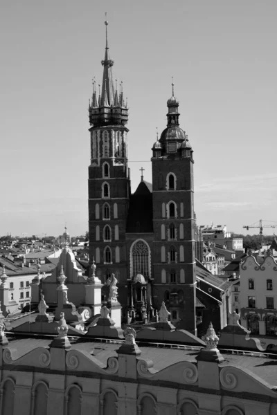 Krakow Polsko Hlavní Náměstí Trhu Starého Města Krakova Malé Polsko — Stock fotografie