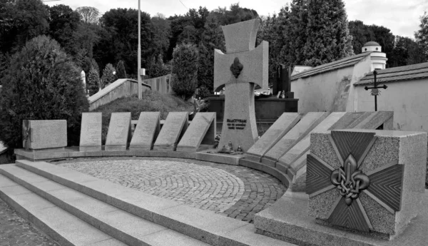 Lviv Ucrânia Lychakiv Cemitério Oficialmente State History Culture Museum Preserve — Fotografia de Stock