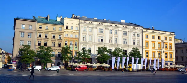 Kracow Poland Det Stora Torget Gamla Stan Krakow Mindre Polen — Stockfoto