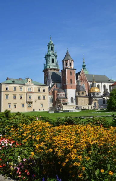 Krakow Polen Wawel Castle Een Kasteel Residentie Gelegen Het Centrum — Stockfoto