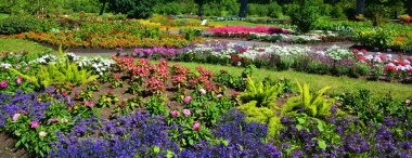 Montreal, Quebec, Kanada yaz bahçesi manzarası