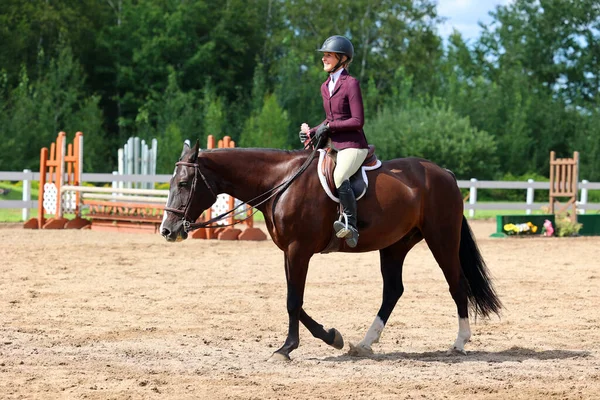 Bromont Canada July 2021 Unknown Rider Horse Equestrian 1976 Montreal — Stock Photo, Image