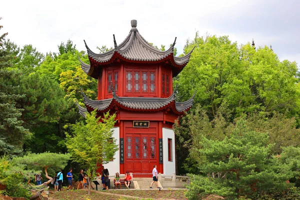 Montreal Canada 2021 Κινεζικός Κήπος Του Βοτανικού Κήπου Του Μόντρεαλ — Φωτογραφία Αρχείου