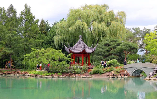 Montreal Canada 2021 Jardín Botánico Chino Montreal Considerado Uno Los —  Fotos de Stock