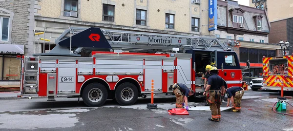 Montreal Quebec Canada 2021 Duty Service Securite Incendie Montreal Sim — Zdjęcie stockowe