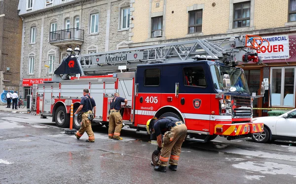 Montreal Quebec Canada 2021 Duty Service Securite Incendie Montreal Sim — Foto de Stock