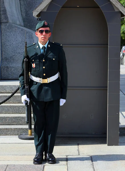 Ottawa Ontario Canada 2021 Cerimonia Cambio Guardia Del Monumento Nazionale — Foto Stock