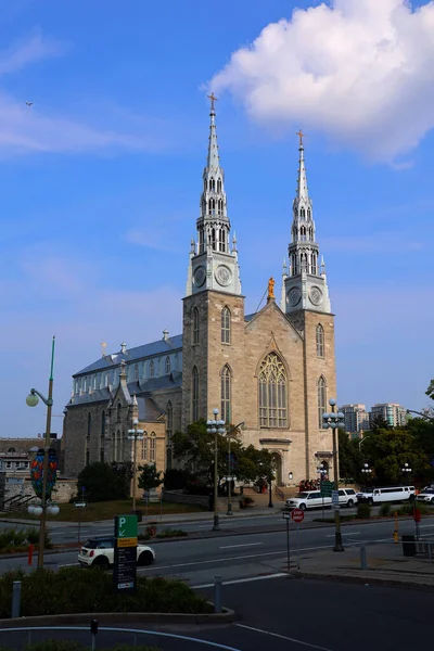 Ottawa Ontario Canada 2021 Basilique Notre Dame Est Une Basilique — Photo