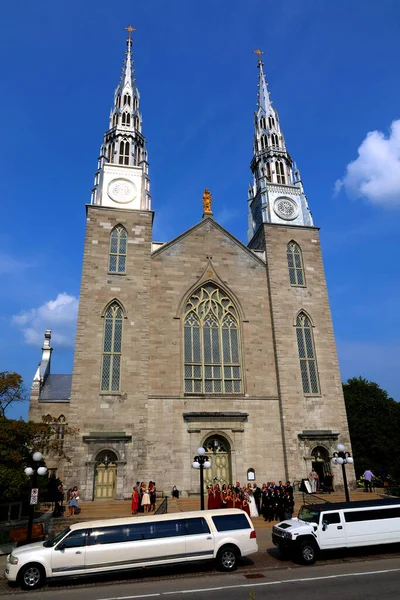 Ottawa Ontario Canada 2021 Mariage Cathédrale Notre Dame Basilique Notre — Photo