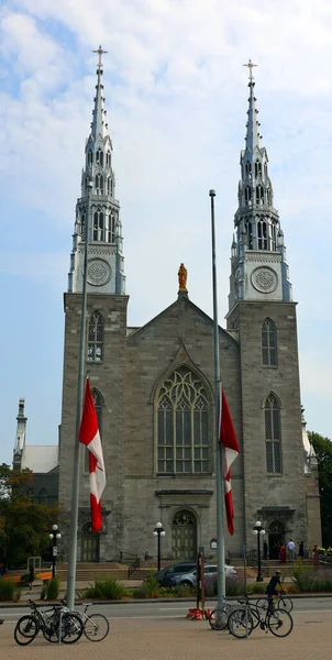 Ottawa Ontario Canada 2021 Notre Dame Kathedraal Basiliek Een Kerkelijke — Stockfoto