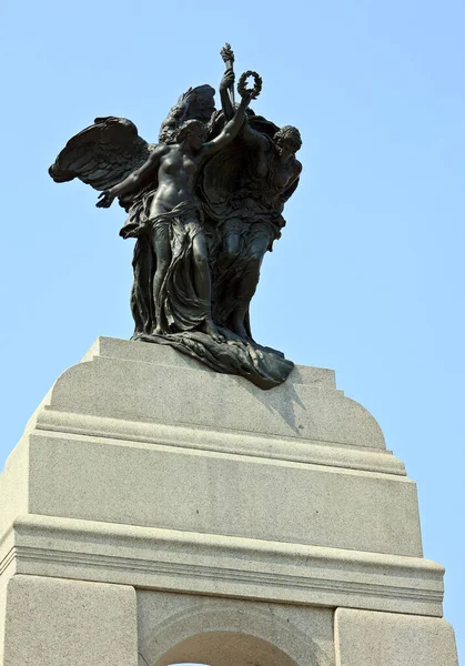 Ottawa Ontario Canada 2021 Memorial Guerra Nacional Cenotáfio Granito Alto — Fotografia de Stock